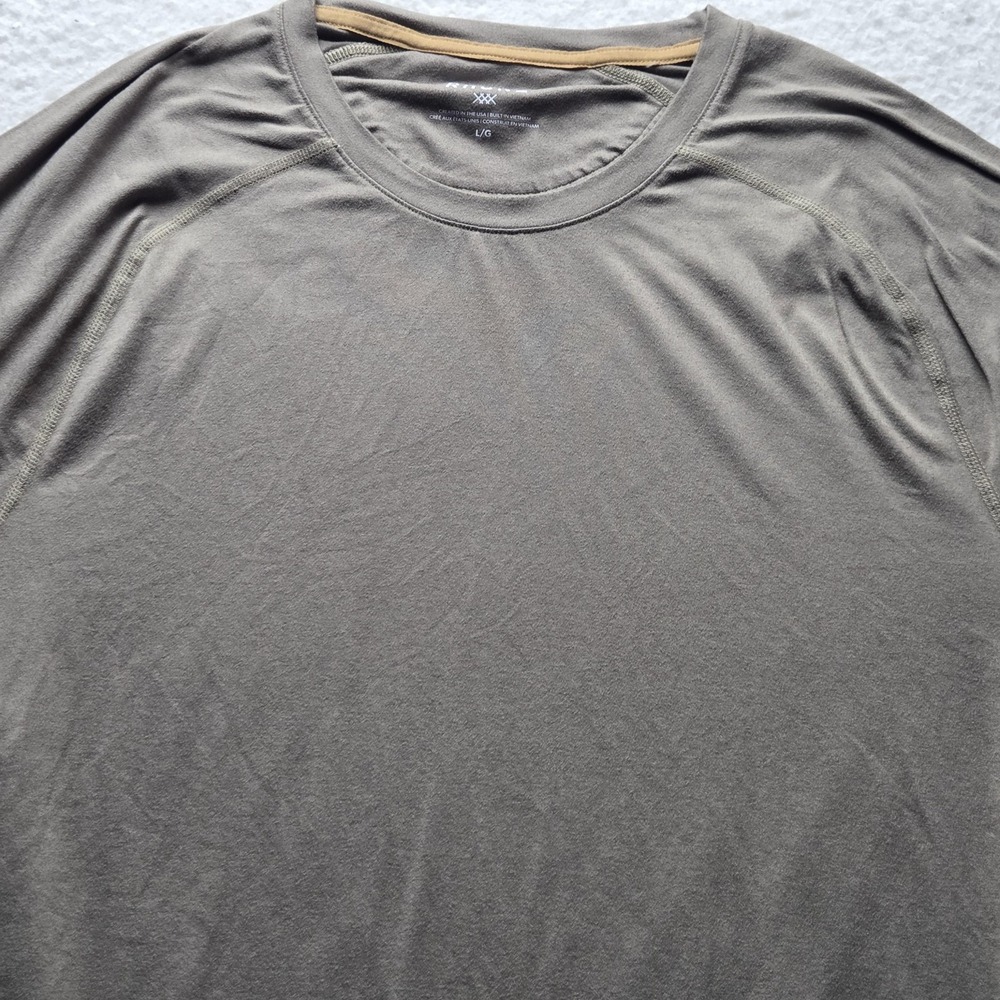 Rhone Shirt Mens Large Brown Short Sleeve Athletic Performance Tee Top